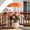 Orange, variant on Tepsmf Plant Sun Shade Umbrella, Mini UV Protection Parasol with Ground Stake Adjustable for Potted Plants Plants Herbs Balcony Garden Outdoor