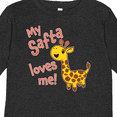 thumbnail image 4 of Inktastic My Safta Loves me- cute giraffe Boys or Girls Long Sleeve Toddler T-Shirt, 4 of 5