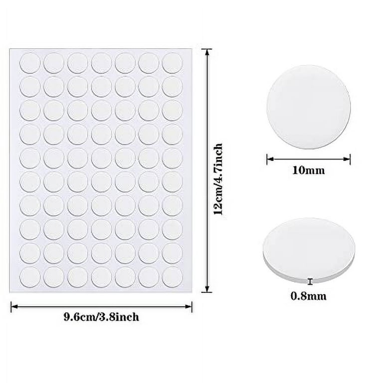  560Pcs Double Sided Sticky Clear Dots Stickers Removable Round  Putty Sticky Tack No Trace Sticky Putty Waterproof Small Stickers for  Festival Decoration (6mm, 560) : Office Products