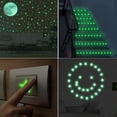 thumbnail image 4 of Pegatinas luminosas (verdes), 435 piezas de pegatinas luminosas de estrellas, pegatinas luminosas de luna fluorescente, para dormitorio infantil y guardería, 4 of 5