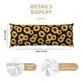 thumbnail image 3 of Easygdp Sunflower 6 Long Body Pillowcase - Super Soft Microfiber Body Pillow Case - Envelope Closure, Cool, Anti-Fading- 20x54 in, 3 of 8