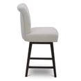 thumbnail image 6 of CHITA Swivel Counter Height Bar Stools with Fabric, 26 inch, Linen, 6 of 9