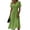 Green, variant on HAJWOH Women's Cocktail Trendy Dresses Formal Wedding Guest Modest Church Vintage Tea Party Midi Evening V Neck Shirts Sundress