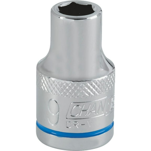 Channellock 1/2" Drive 9 mm 6-Point Shallow Metric Socket