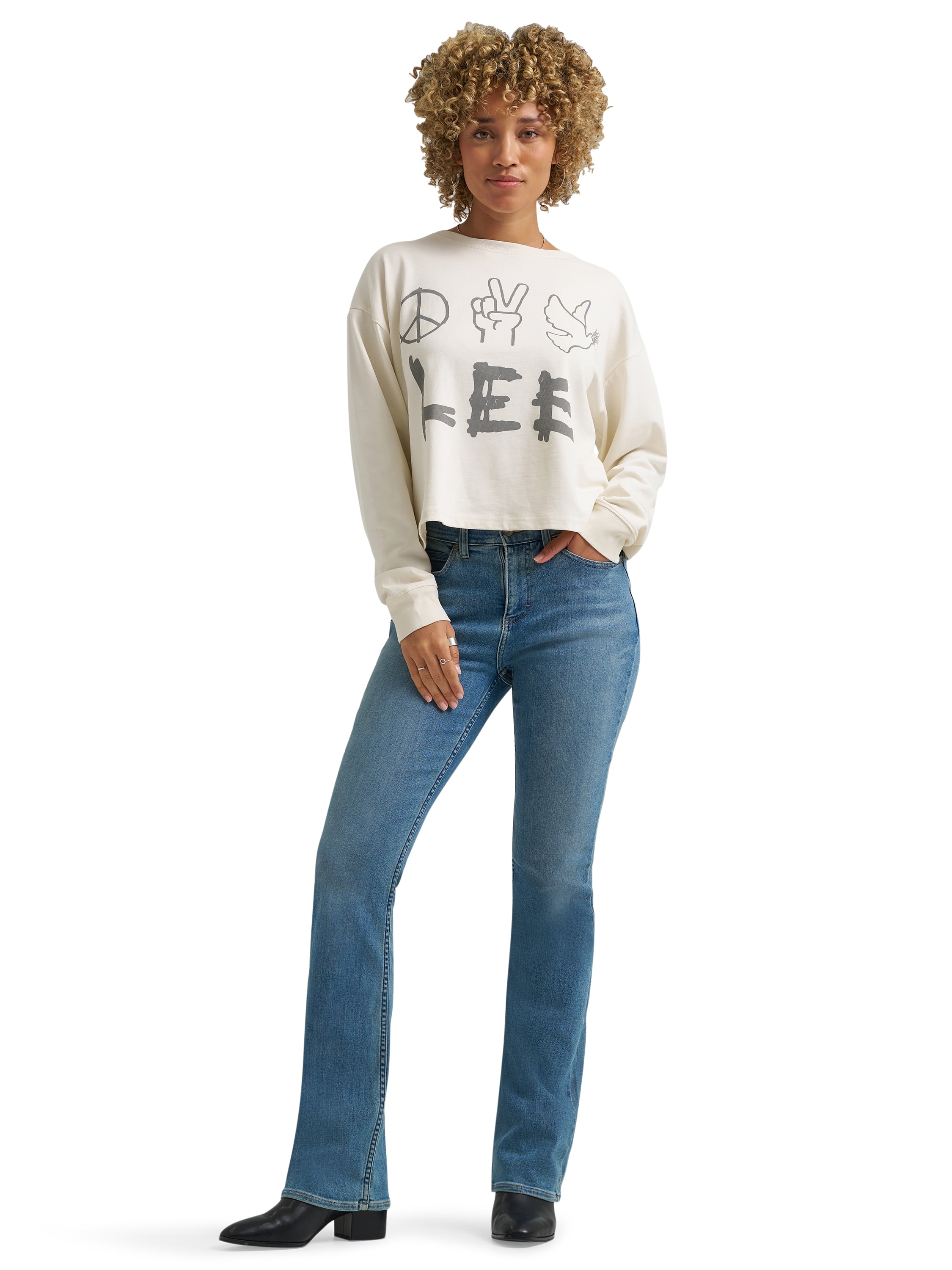 Lee® Women's Relaxed Crew Sweatshirt, Sizes XS-XXL
