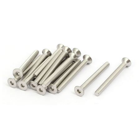 

M3x30mm 316 Stainless Steel Flat Head Hex Socket Cap Screws Silver Tone 15pcs
