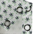 thumbnail image 4 of Ambesonne East Grommet Curtain, Wild Zoo Nature Exotic Fun, 50" x 120", White Black and Green, 4 of 6
