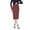 Wine, variant on HVOBTTY Womens Pencil Mid Length Skirts, Summer Skirt for Women, Womens Fashion Solid Color Rhinestone High Waist Elastic Elegant Daily Formal Midi Skirt White, XXL