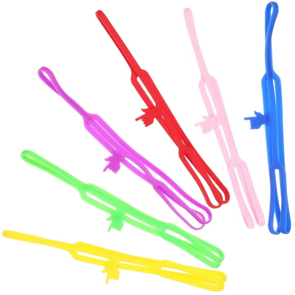 6 Pcs Colorful Silicone Bookmarks for Kids - Book Holder Markers for Bookshelf, Reading, and School Supplies