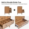 thumbnail image 6 of Tina's Home 30"W 4-Drawer Sideboard Cabinet with Charging Station, Wood Organizer Cabinet for Living Room, Entryway, Apartment, Acorn (2 pieces), 6 of 7