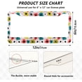 thumbnail image 3 of GZHJMY 2pcs Navia Style Flowers License Plate Frame for Car Decorative Accessories Rustproof License Plate Cover with Screws for US Vehicles 12x6 Inch（496）, 3 of 7