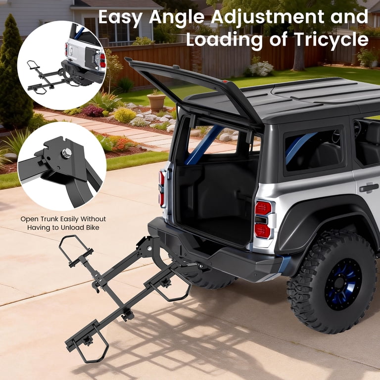3 wheel bicycle rack Saris Bones Bike Trunk What youll get Thule Epos with Lights Hitch