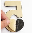 thumbnail image 2 of HAWK Gold Numeral 5 | Self-Adhesive Artisanal 4" Gold-Painted | Elegance & Versatility in Signage and Crafting | Versatile Usage for House & Event Signage, 2 of 3