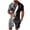 Black, variant on Mens Shorts Sets 2 Piece Outfits Printing Streetwear 2-Piece Set Color Block Beach Outfits Flower Print Summer Tropical Suit Loose Fit Summer Outdoor Walking Sets