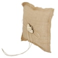 thumbnail image 3 of de Arpillera de Arpillera Almohada Cojín Boda Rústica Partido 18cm, 3 of 9