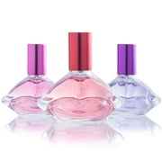 Body Spray Mist Perfume Fragrance for Girls, 3 Piece Eau De Parfum Gift Set for Girls of All Ages | 3 Kissing-Lips Shaped Perfume Bottles - ANGEL FACE Fashion Collection by Scented Things