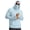 Light Blue, variant on Sun Protection Shirts for Men Long Sleeve Mask Thumb Hole Moisture Wicking Plain Fishing Athletic Hoodie Shirts with Pockets Gray L