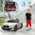 thumbnail image 3 of Aosom 12V Electric Ride on Car w/ Remote Control, Portable Battery, White, 3 of 9