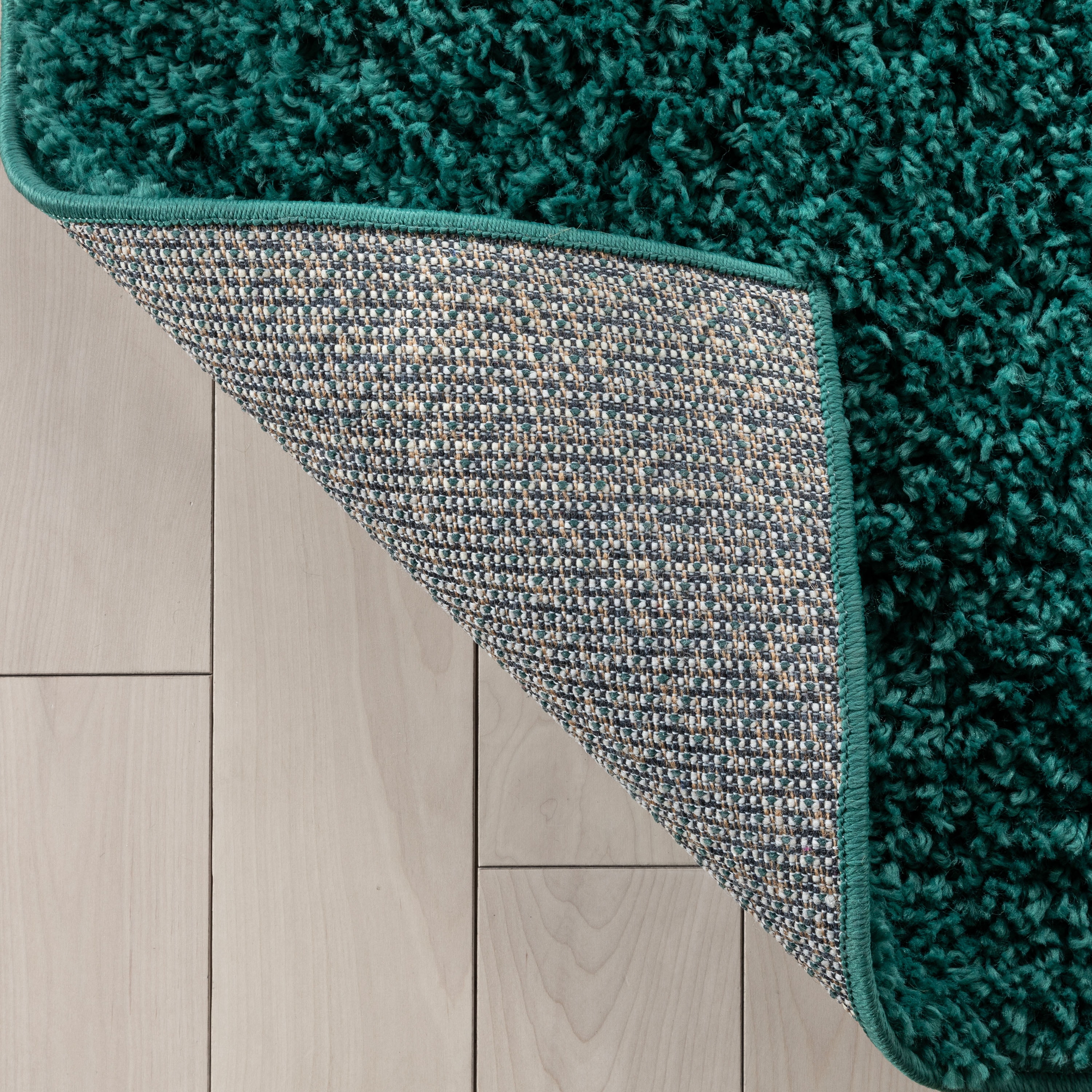 Well Woven Elle Basics Emerson Modern Textured Solid Green 6'7" x 9'6" Area Rug