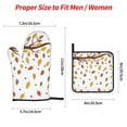 thumbnail image 4 of YFYANG Oven Mitts and Pot Holders Sets 4 Pieces, Non-Slip Heat Resistant Falling Leaves Fall Pattern Kitchen Glove Pot Mat for Cooking and Baking, 4 of 8