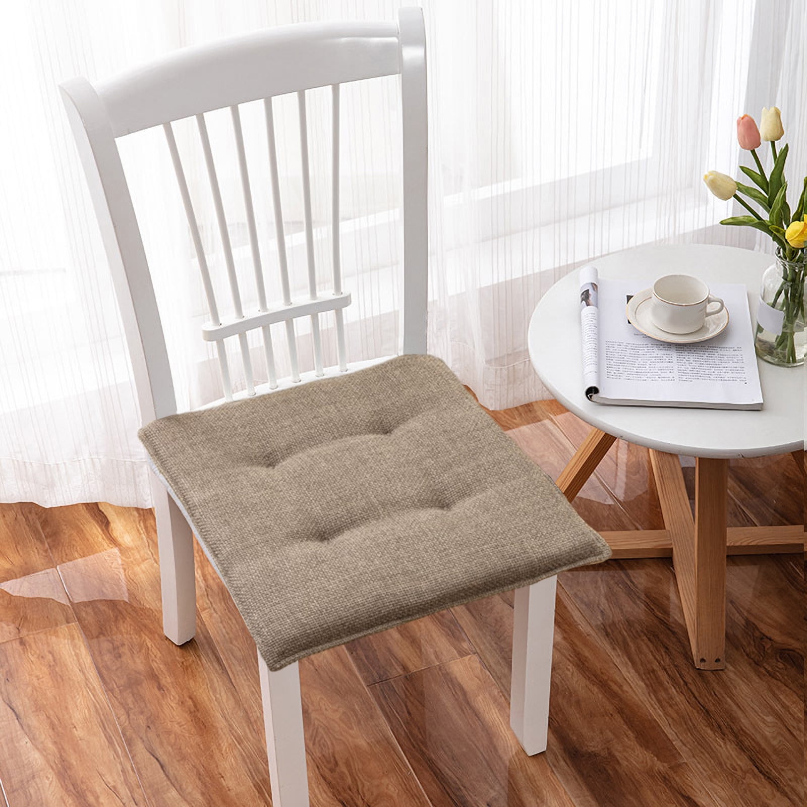 Amazon Wooden Chair Cushion Pads Chairs Farmhouse Kitchen Chair