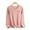 Pink, variant on Women's Soft Fleece Base Layer Brushed Lined V-Neck Long Sleeve Shirt Plus Size Cozy Warm Thermal Underwear for Cold Weather​, Purple