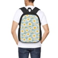 thumbnail image 6 of Daiia Daisies Flowers Backpack for Men and Women -Durable Backpack Large Capacity, Water-Resistant Bag with Adjustable Straps and Laptop Compartment, 6 of 9