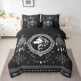 thumbnail image 2 of Homewish Animal Wolf Bedding Comforter Set 7pcs for Teens Adults,Tribal Aztec Queen Bedding Sets Super Cozy,Bohemian Dreamcatcher Flower Queen Sheet Sets,Microfiber Bedroom Decor,Reversible, 2 of 8