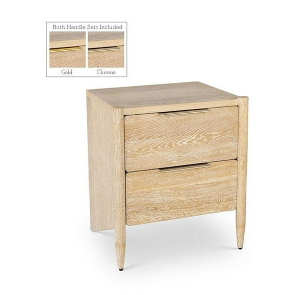Meridian Furniture Oakwood White Oak Night Stand