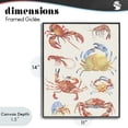 thumbnail image 4 of Stupell Industries Rustic Lodge Crab & Crustacean Collection Black Framed Giclee Art, 11 x 14, by June Erica Vess, 4 of 8