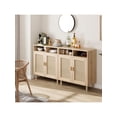 thumbnail image 4 of Ourlova Sideboard Buffet Storage Cabinet. Rattan Kitchen Cabinet With 2 Doors/Shelf. Accent Modern Dining Living Room Entry Hallway Coffee Bar Furniture For Home Decor.36''H (2PCS), 4 of 7