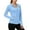 Blue, variant on Tqcoqu Sun Protection Jackets for Women Long Sleeve Zip up Hooded Shirts Lightweight Athletic Quick Dry Hoodie with Pockets,Black,Women's S-XXL