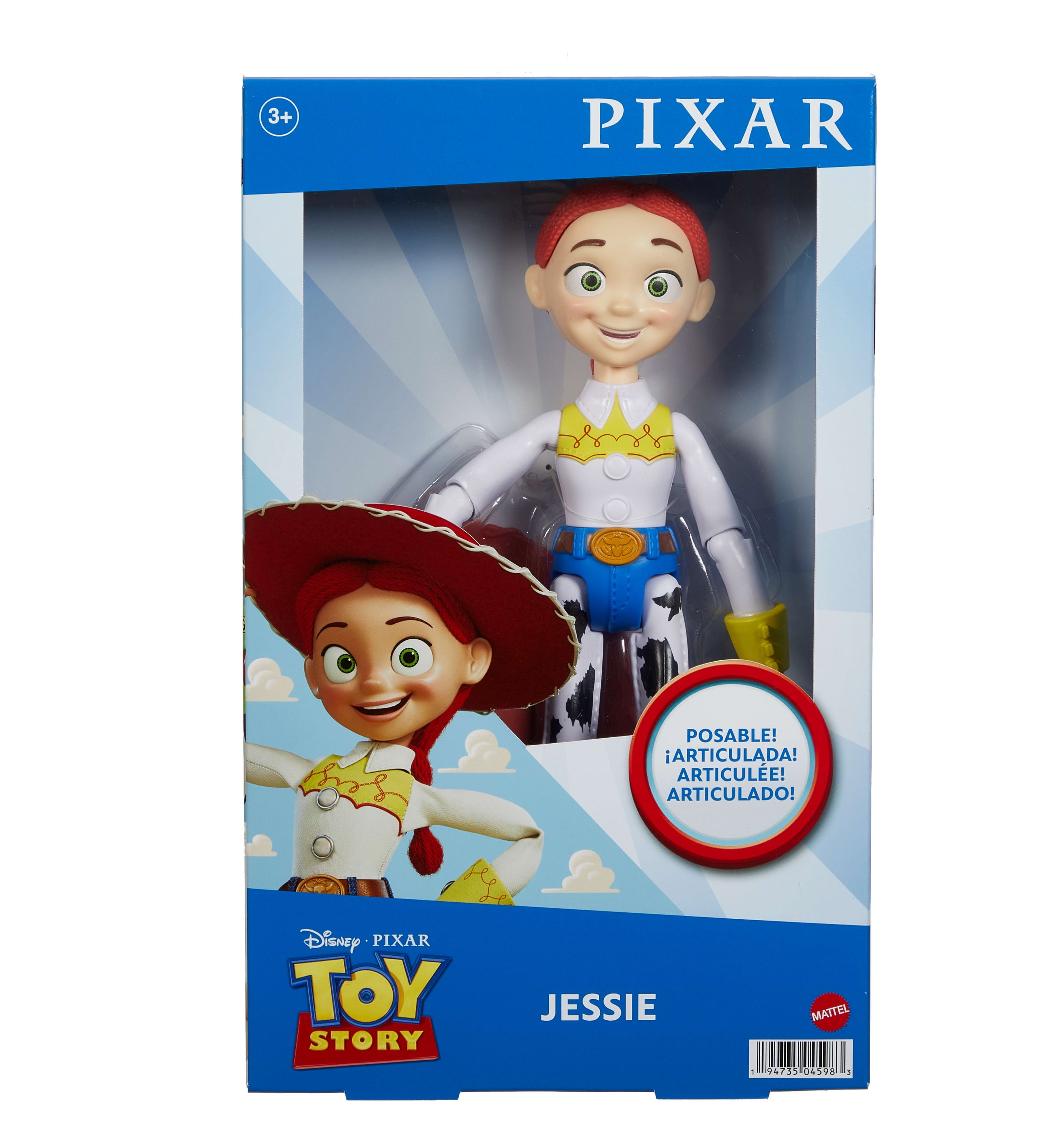 Disney Pixar Toy Story Large Jessie Action Figure, Collectible Toy in 12-inch Scale
