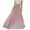 Pink, variant on YanHoo Skirts for Women Maxi Length High Waist Pleated Flowy Elastic Long Skirts