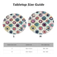 thumbnail image 7 of YFYANG Round Fitted Table Cloth, Waterproof Abstract Watercolor Dot Pattern Polyester Table Cover, Indoor Outdoor Decorative Tablecloths with Elastic Edge, 7 of 7