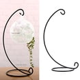 thumbnail image 3 of Fairnull Elegant Moon Shape Basket Display Rack Beautiful Sturdy Wrought Iron Basket Display Stand for Home, 3 of 8