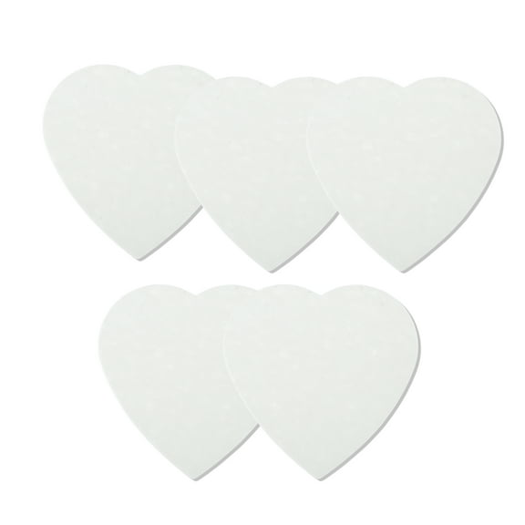 Unique Bargains 5 Pcs Compressed Facial Sponge Heart Shape Reusable Cleansing Puff White