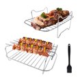 thumbnail image 3 of Parrilla Para Freidora De Aire Parrilla para barbacoa Estante para hornear a prueba de herrumbre Herramientas para barbacoa Accesorios para freidoras de aire (A) Hugtrwg Libre de BPA, 3 of 9