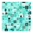 thumbnail image 3 of Idea4wall 2pcs Soothing Aqua Inspirational Calming Tones with Uplifting Wall Murals, Removable Self-Adhesive Stick Wallpaper Large Wall Stickers for Home Decorative, 48"x48", 3 of 5