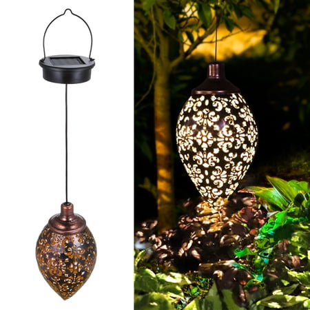 Sinhoon Hanging Solar Lights Tomshine Solar Lantern LED Garden Lights Metal Lamp Waterproof for Outdoor Hanging Xmas Decor