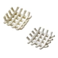 thumbnail image 1 of Handwoven Ceramic Soap Dish Ceramic Bathroom Soap Dish Organizer with Self-Drain Hollow Design Styli, 1 of 5
