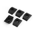 thumbnail image 3 of 10mm Hole Dia Furniture Connector Half Moon Nuts Spacer Washer Black 5PCS, 3 of 4