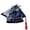 Blue, variant on Chinese Traditional Doctor Hat Kids Graduation Cap Floral Unisex Academic Square Mortalboard