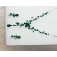 thumbnail image 5 of Faship Gorgeous Green Rhinestone Crystal Floral Necklace Earrings Set, 5 of 5
