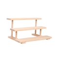 thumbnail image 2 of lionlar Wood Display Riser Jewelry Organizer Rack Fashion Decoration Collectibles Display Stand Showcase Fixtures for Figurines Hotel 3 Layer, 2 of 9
