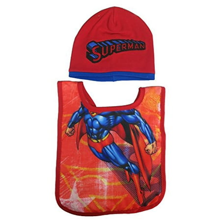 Dc Comics Superman Infant Hat and Bib Set [5011]