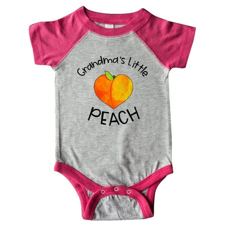 

Inktastic Grandma s Little Peach Cute Peach Heart Gift Baby Boy or Baby Girl Bodysuit