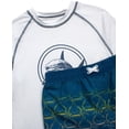thumbnail image 3 of iXtreme Boys Rash Guard Set - 2 Piece UPF50+ Quick Dry Short Sleeve Swim Shirt & Swim Trunks for Boys, 3 of 7