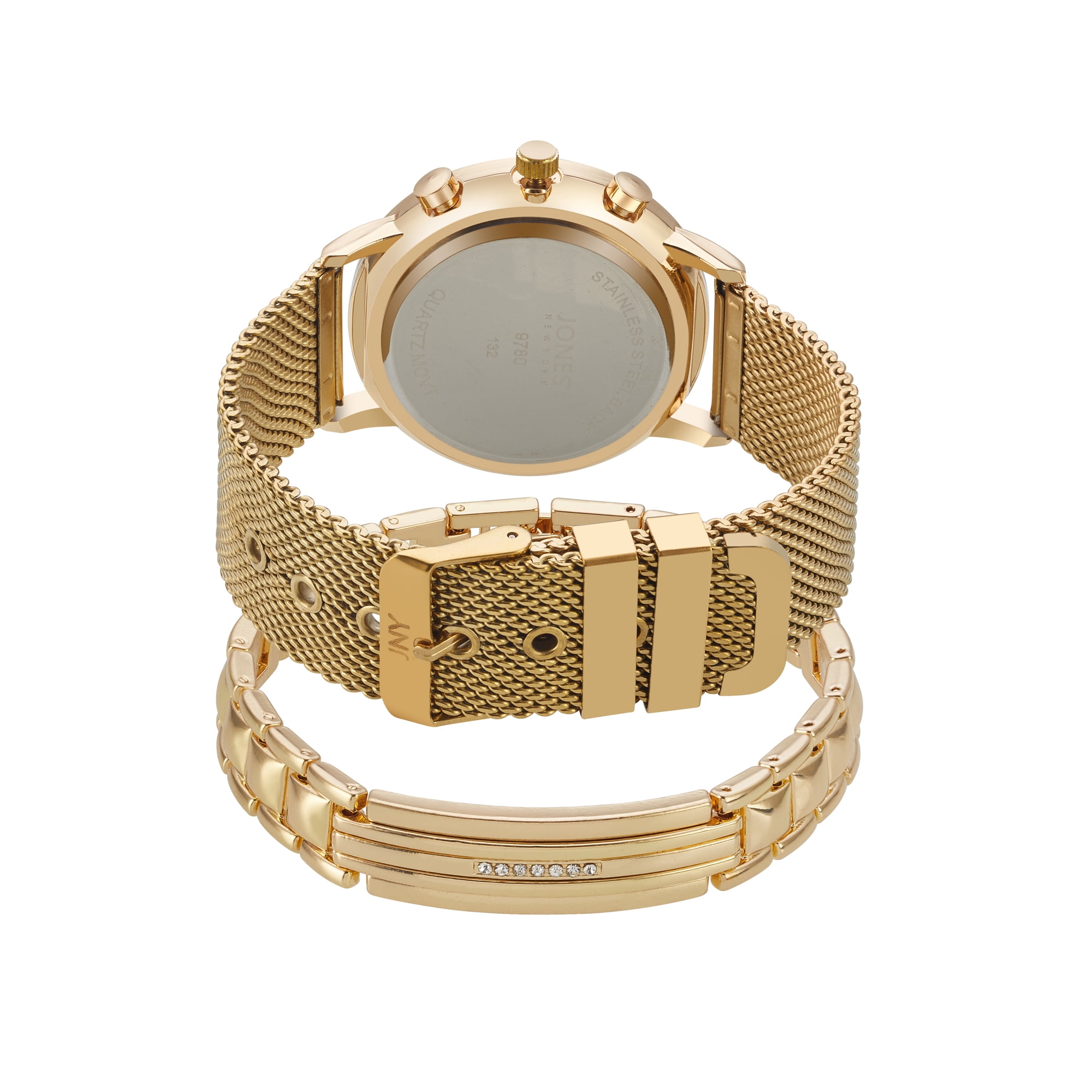 Jones New York Men's Analog Gold Tone Metal Watch and