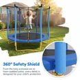 thumbnail image 5 of 5.5 FT Kids Trampoline with Safety Enclosure Net, Indoor Outdoor Toddler Trampoline with Foam Padded Poles Mini Trampoline for Kids Backyard Trampoline, 5 of 15